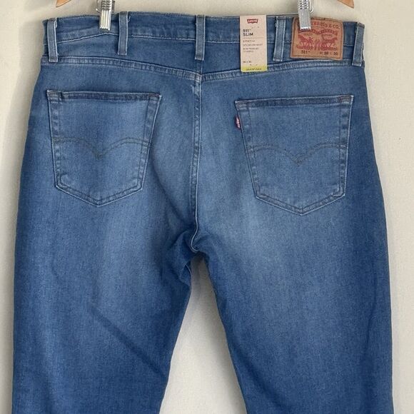 NWT Levi's Flex 511 Slim Fit Jeans Stretch Men's 38X30 Medium Wash Sustainable - Picture 6 of 13